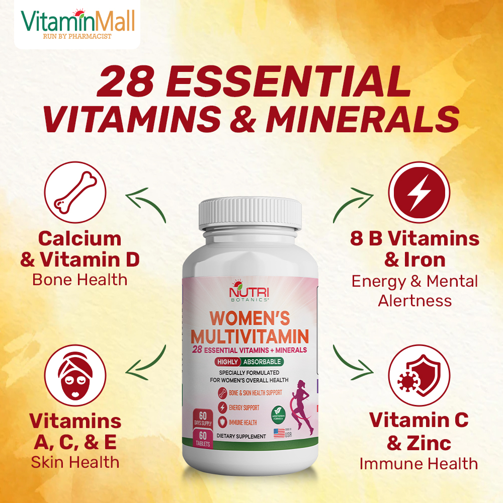 Nutri Botanics Women Multivitamin Skin, Bone, & Overall Health